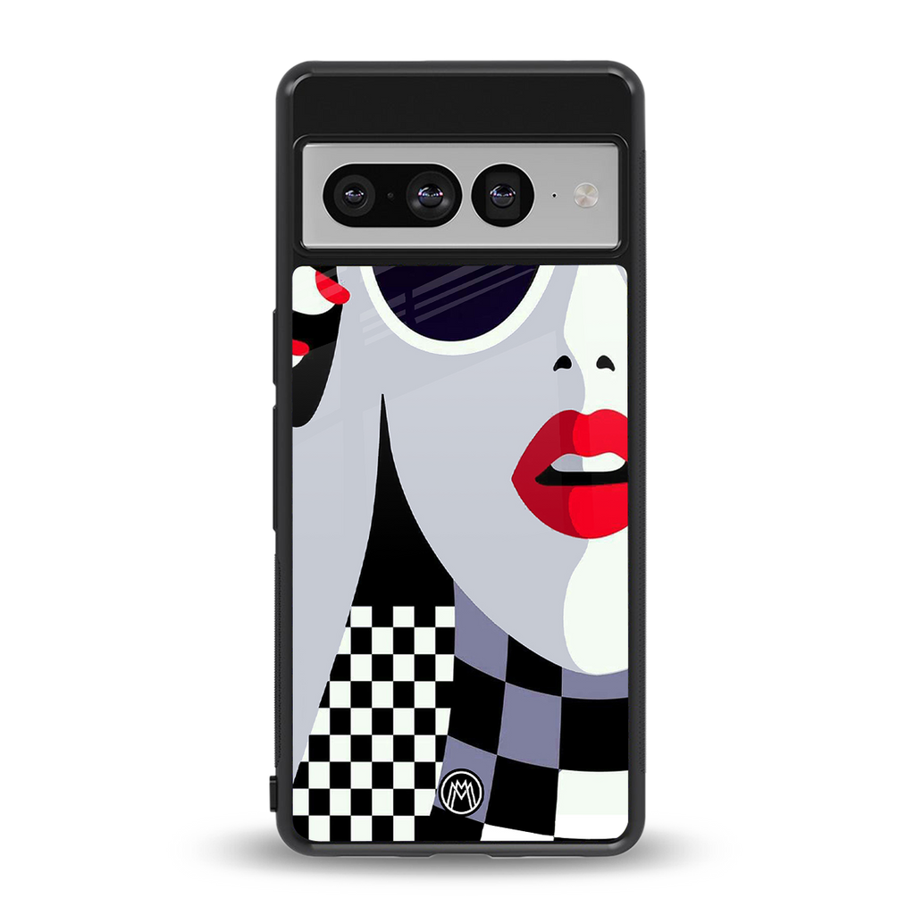 attitude queen back phone cover | glass case for google pixel 7 pro