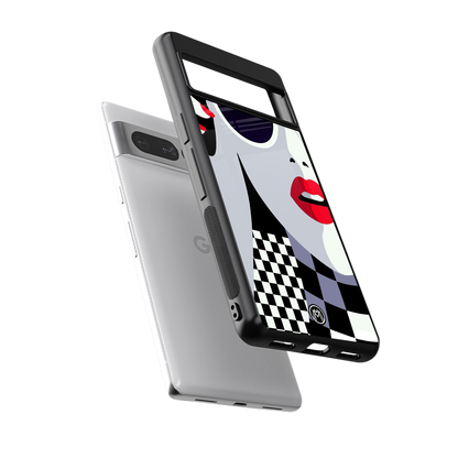 attitude queen back phone cover | glass case for google pixel 7 pro