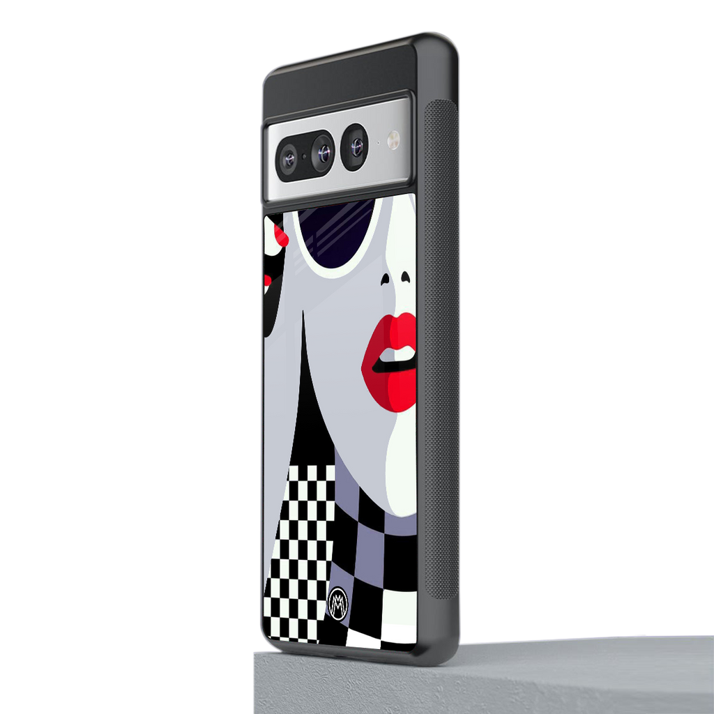 attitude queen back phone cover | glass case for google pixel 7 pro