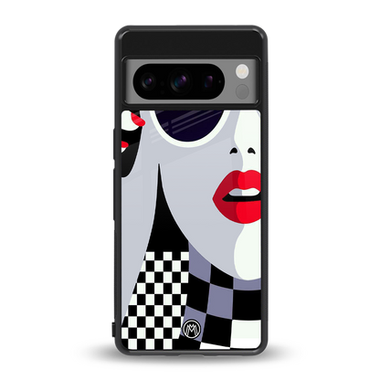 attitude queen back phone cover | glass case for google pixel 8 pro