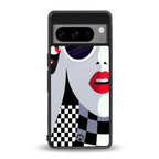 attitude queen back phone cover | glass case for google pixel 8 pro