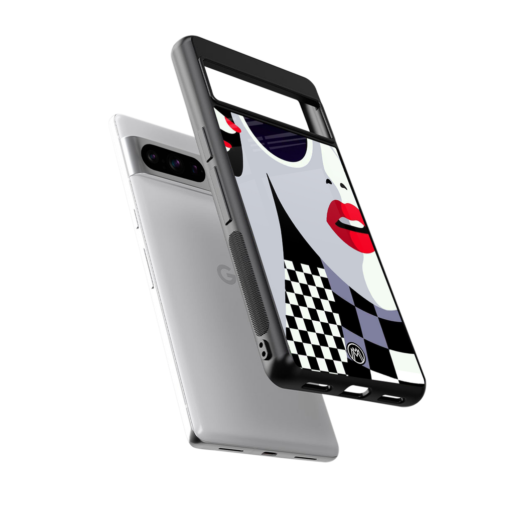 attitude queen back phone cover | glass case for google pixel 8 pro