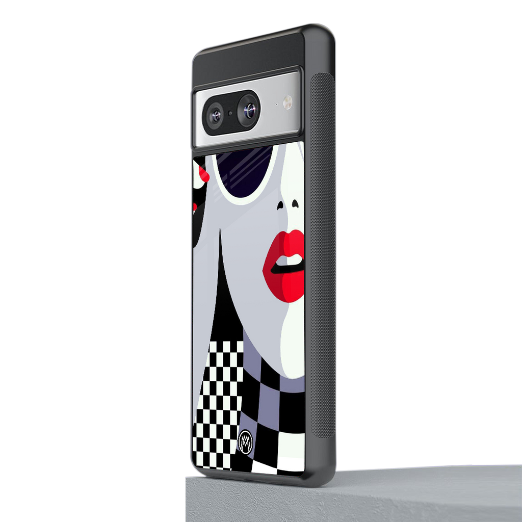 attitude queen back phone cover | glass case for Google Pixel 8