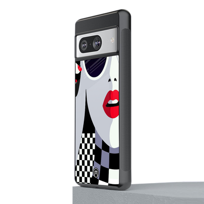 attitude queen back phone cover | glass case for Google Pixel 8