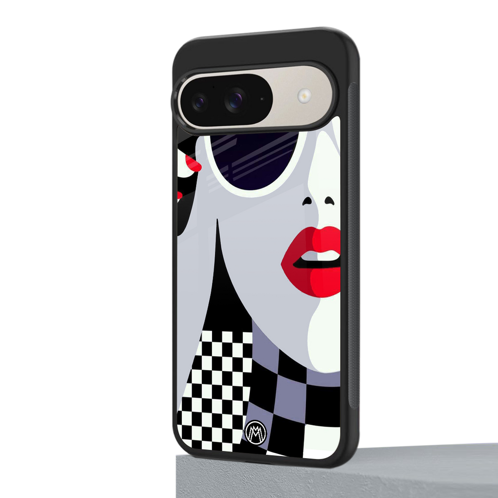 attitude queen back phone cover | glass case for google pixel 9