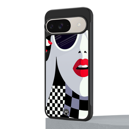 attitude queen back phone cover | glass case for google pixel 9