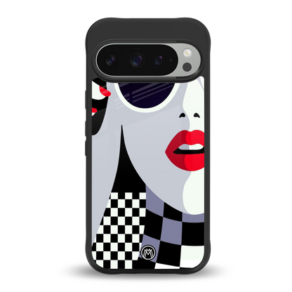 attitude queen back phone cover | glass case for google pixel 9 pro xl