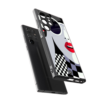 attitude queen back phone cover | glass case for samsung galaxy s24 ultra