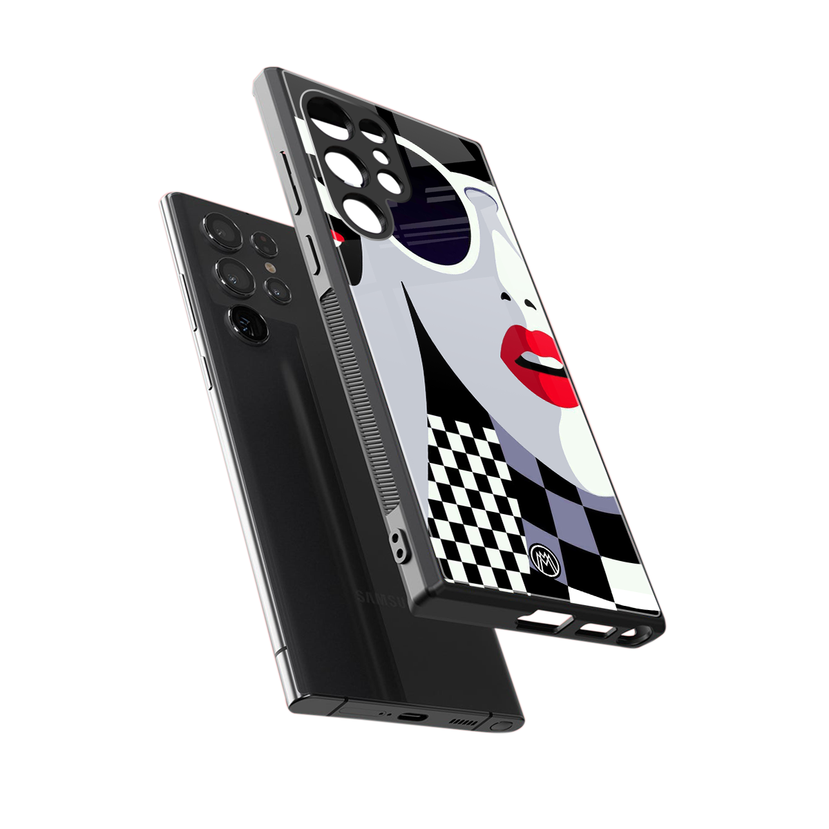 attitude queen back phone cover | glass case for samsung galaxy s23 ultra