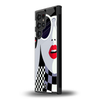 attitude queen back phone cover | glass case for samsung galaxy s24 ultra