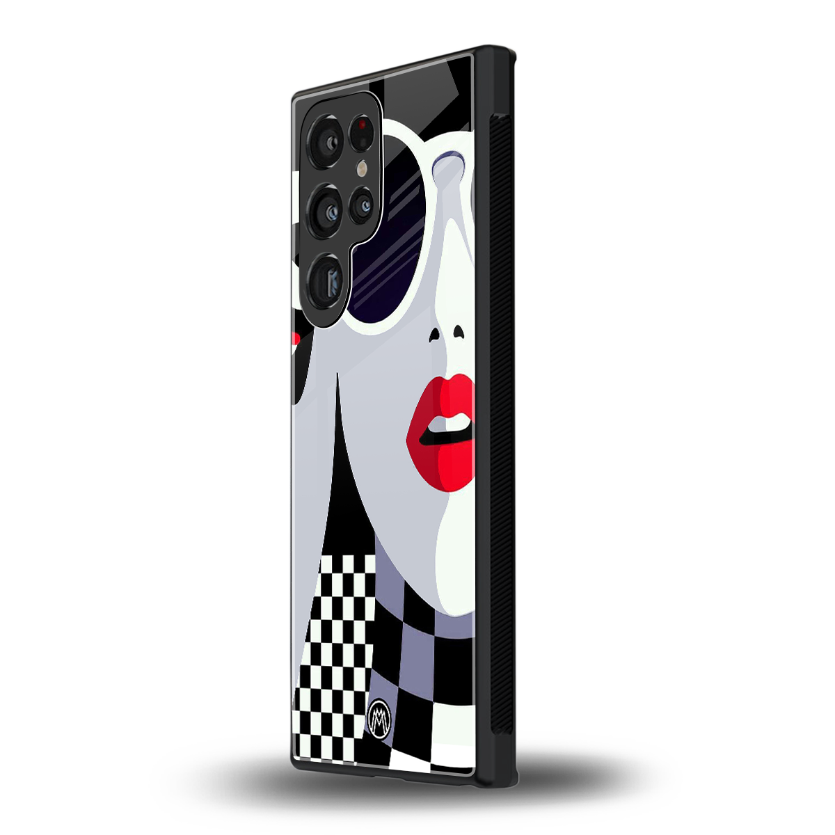 attitude queen back phone cover | glass case for samsung galaxy s24 ultra