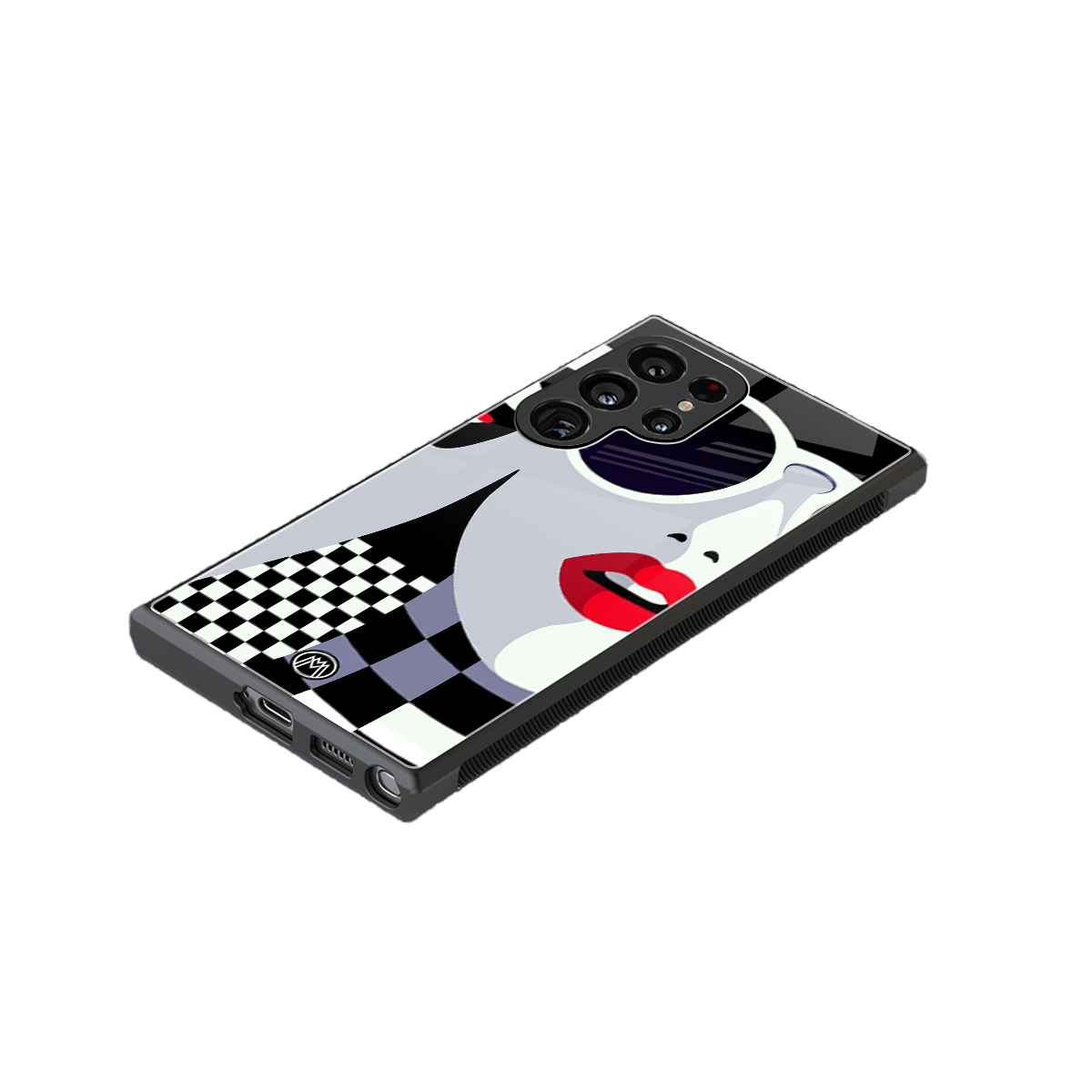 attitude queen back phone cover | glass case for samsung galaxy s24 ultra