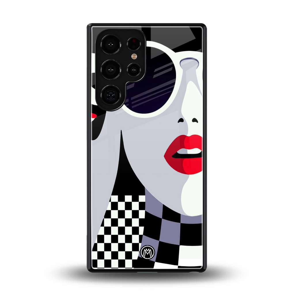 attitude queen back phone cover | glass case for samsung galaxy s25 ultra