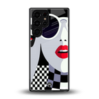attitude queen back phone cover | glass case for samsung galaxy s25 ultra