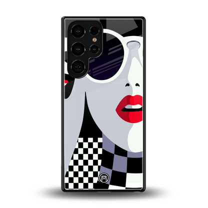 attitude queen back phone cover | glass case for samsung galaxy s25 ultra