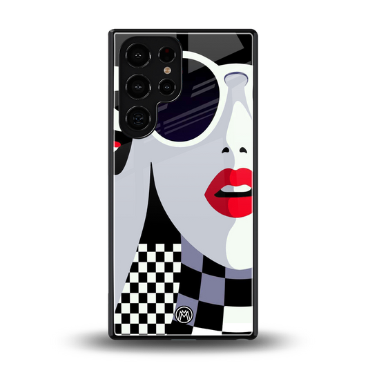 attitude queen back phone cover | glass case for samsung galaxy s25 ultra