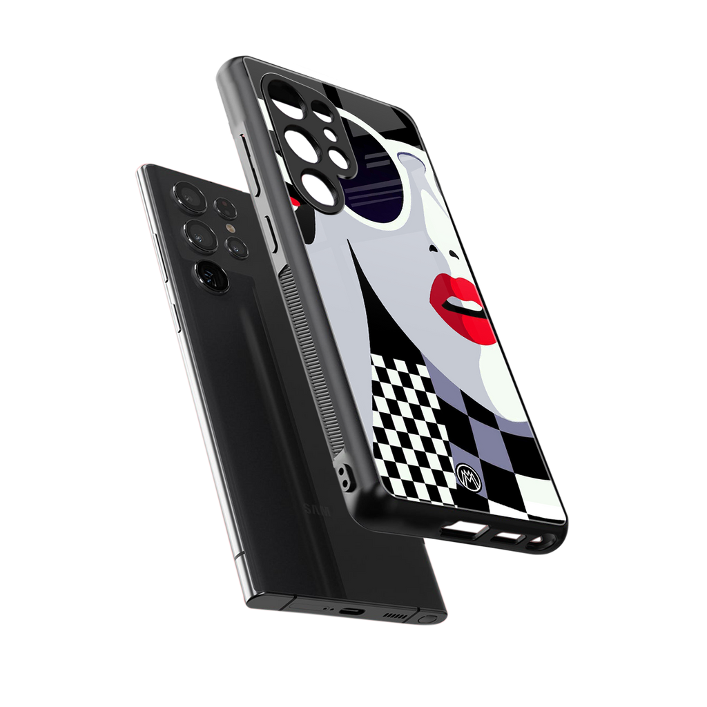 attitude queen back phone cover | glass case for samsung galaxy s25 ultra