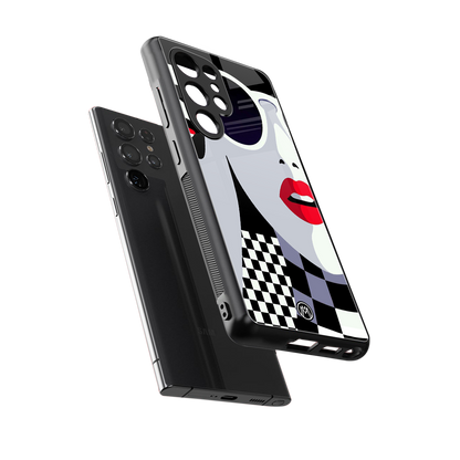 attitude queen back phone cover | glass case for samsung galaxy s25 ultra