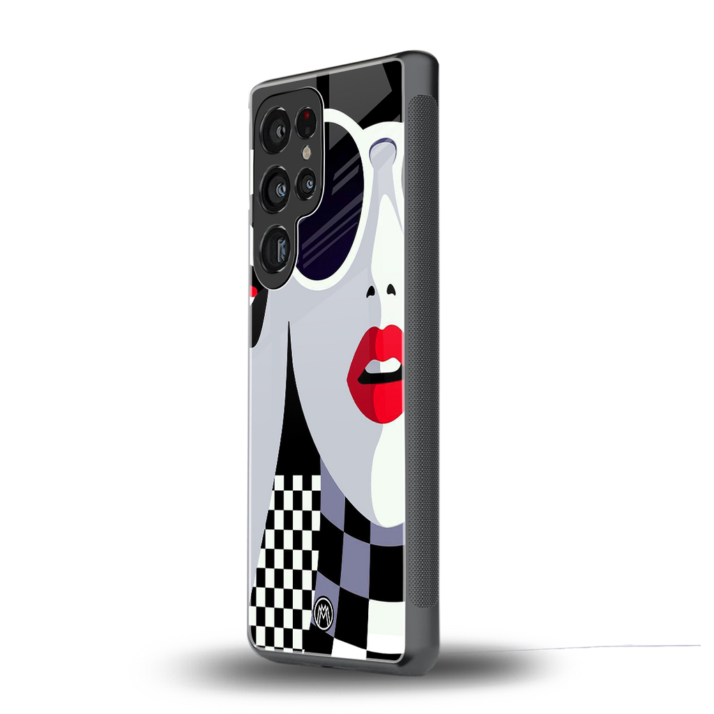 attitude queen back phone cover | glass case for samsung galaxy s25 ultra