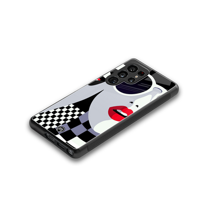 attitude queen back phone cover | glass case for samsung galaxy s25 ultra