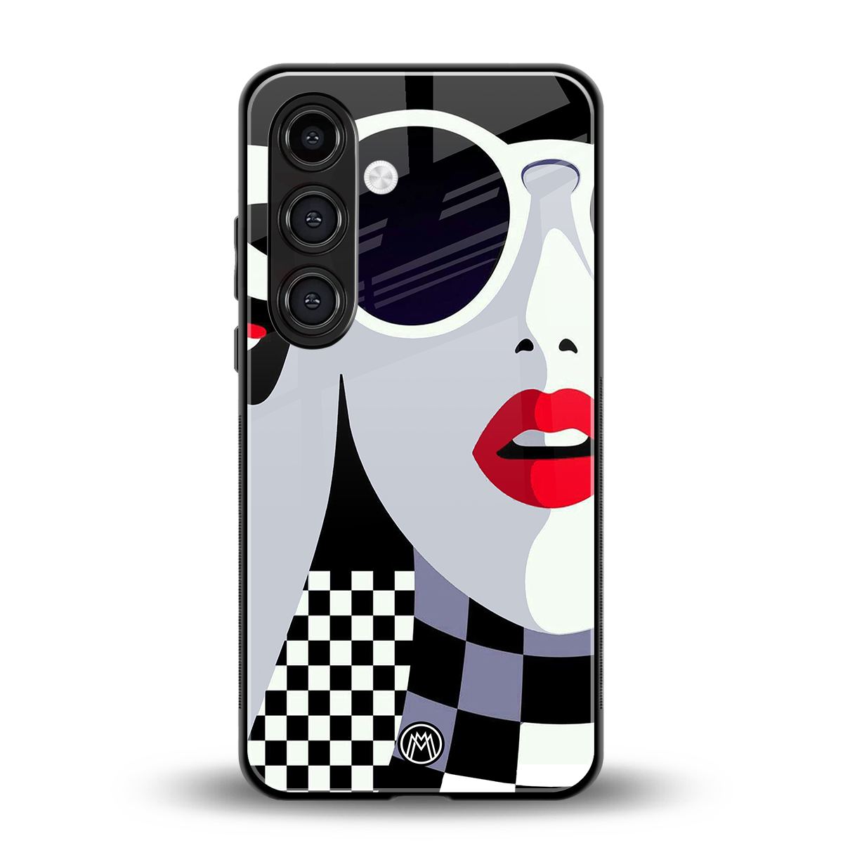 attitude queen back phone cover | glass case for samsung galaxy s23 plus