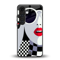 attitude queen back phone cover | glass case for samsung galaxy s23