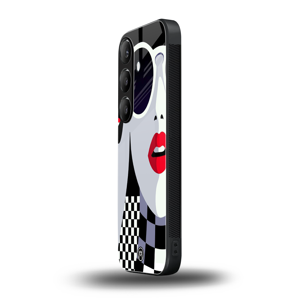 attitude queen back phone cover | glass case for samsung galaxy s23 plus