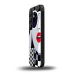 attitude queen back phone cover | glass case for samsung galaxy s25