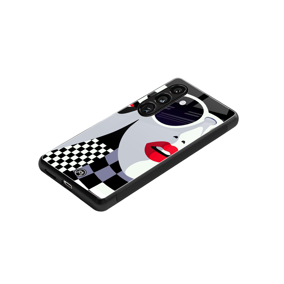 attitude queen back phone cover | glass case for samsung galaxy s24 plus