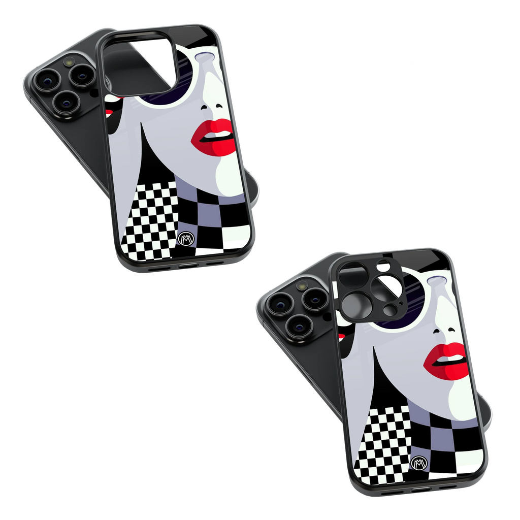 Trendy Glass Back Mobile Case for iPhone, Samsung, Redmi, OnePlus, Google Pixel, Motorola