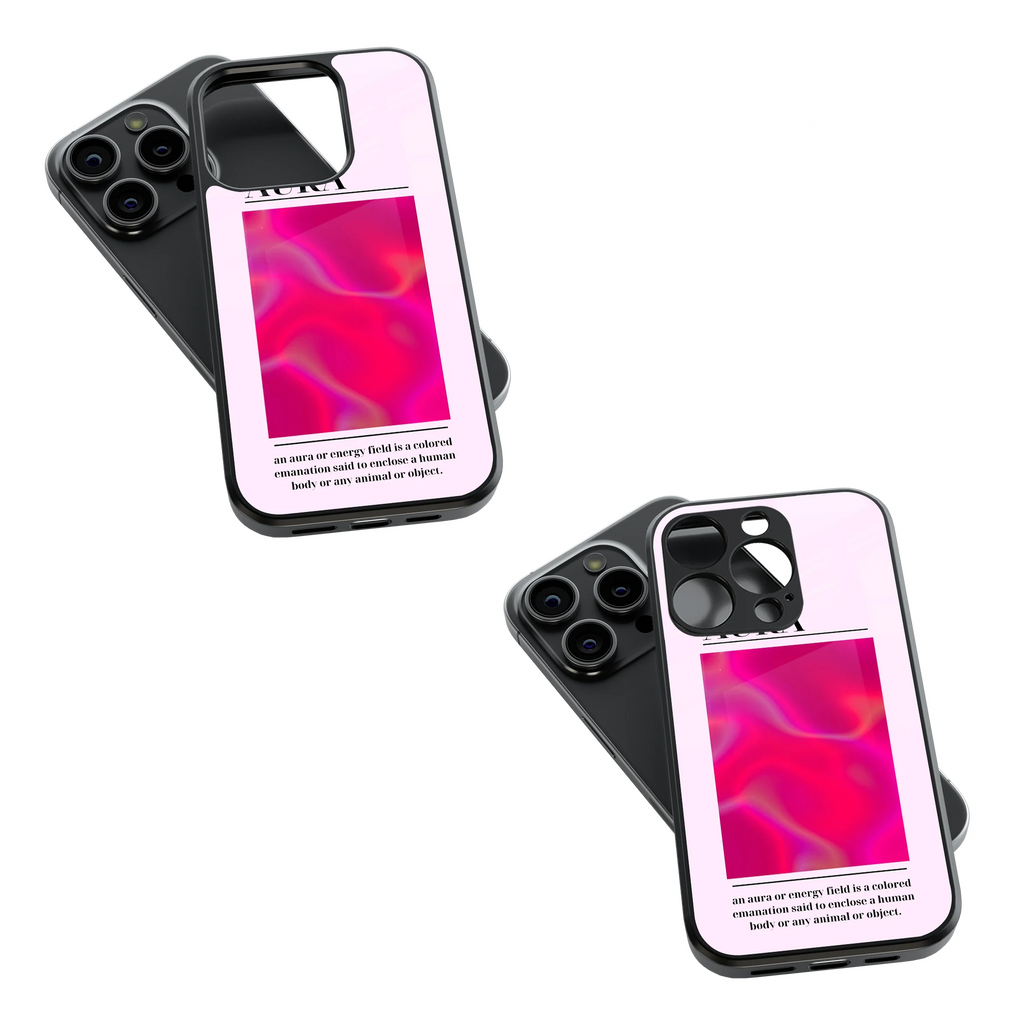 Trendy Glass Back Mobile Case for iPhone, Samsung, Redmi, OnePlus, Google Pixel, Motorola