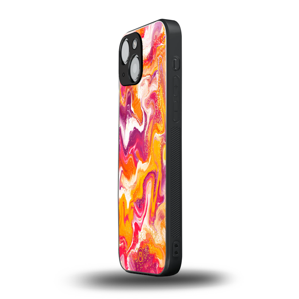 aureolin grape jam back phone cover | glass case for iphone 13 mini