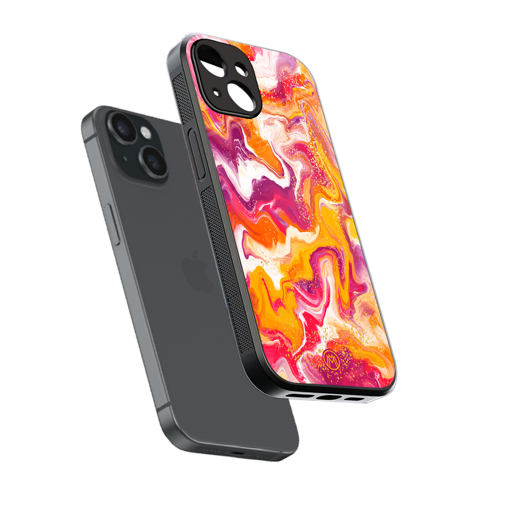 aureolin grape jam back phone cover | glass case for iphone 13