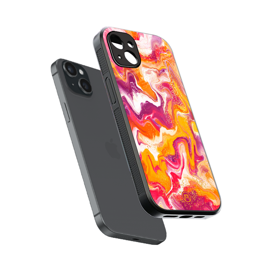 aureolin grape jam back phone cover | glass case for iphone 14 plus