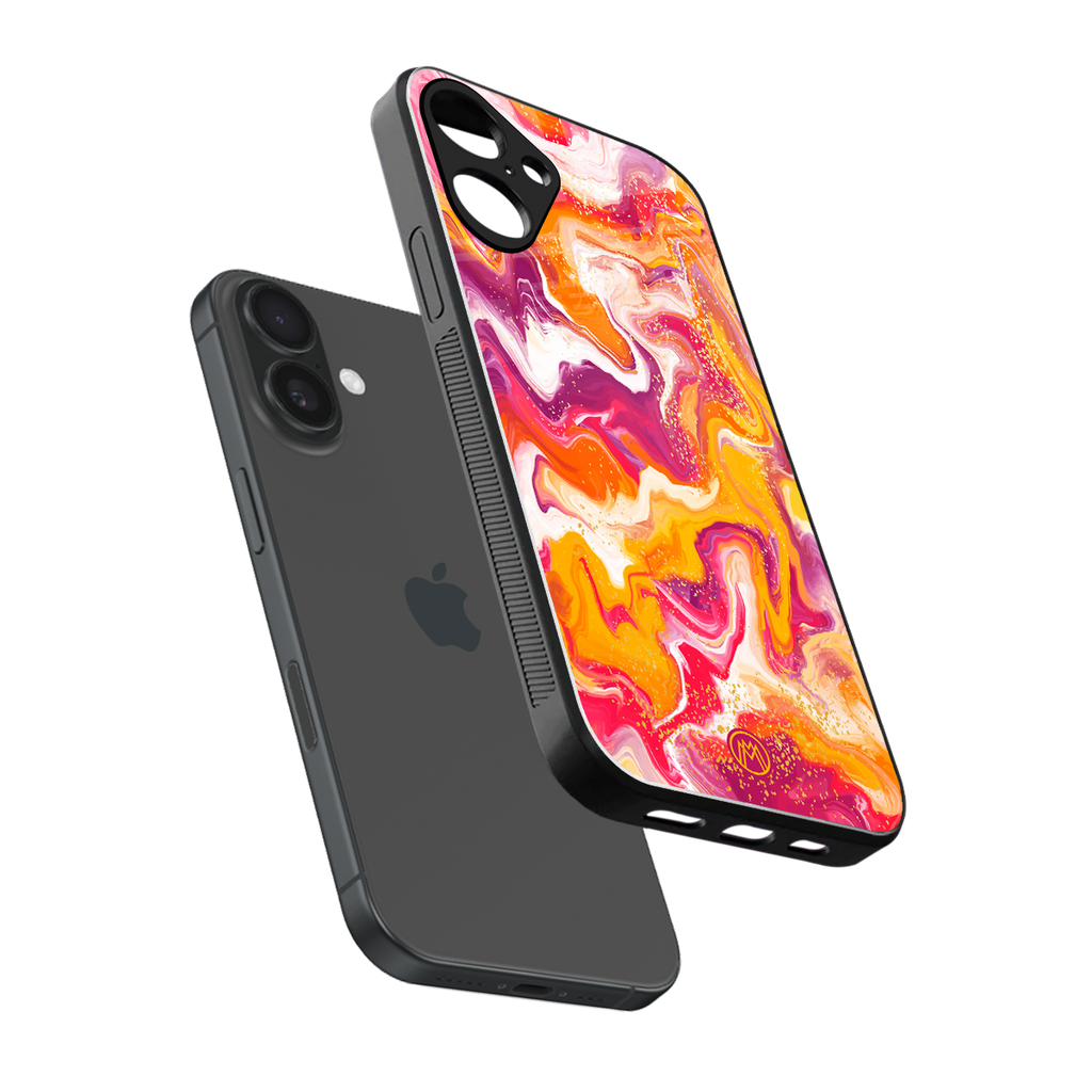 aureolin grape jam back phone cover | glass case for iphone 16 plus