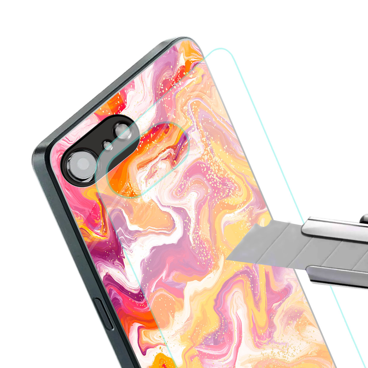 aureolin grape jam back phone cover | glass case for iphone 16e