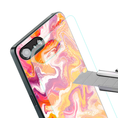 aureolin grape jam back phone cover | glass case for iphone 16e