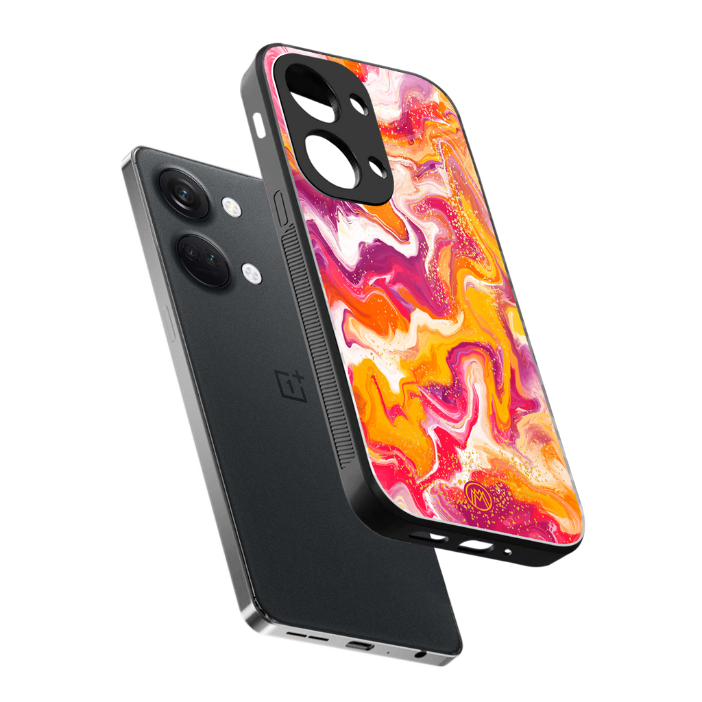 aureolin grape jam back phone cover | glass case for oneplus nord 3