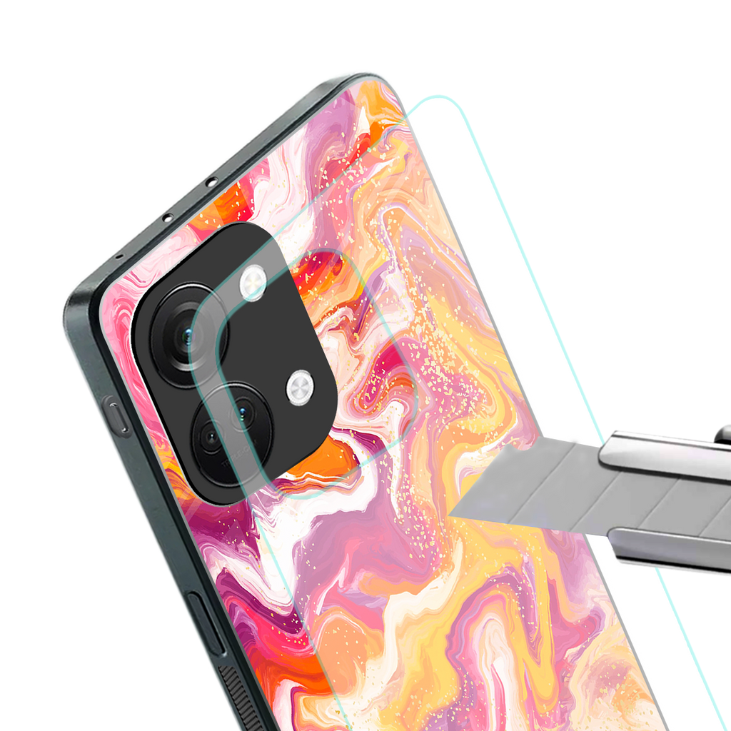 aureolin grape jam back phone cover | glass case for oneplus nord 3