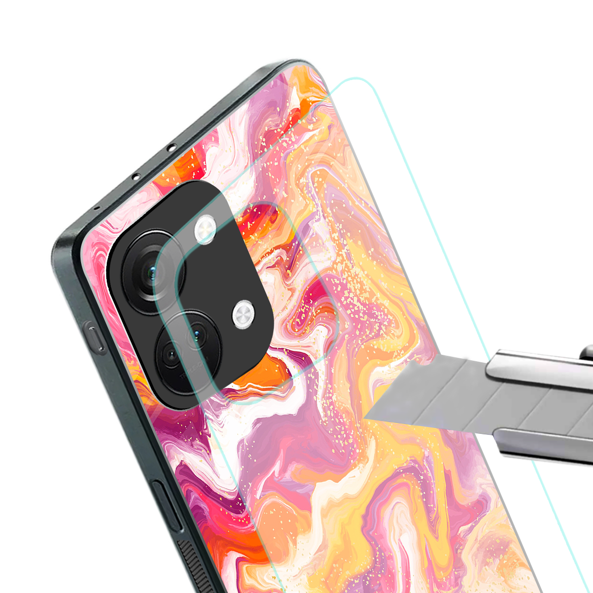 aureolin grape jam back phone cover | glass case for oneplus nord 3