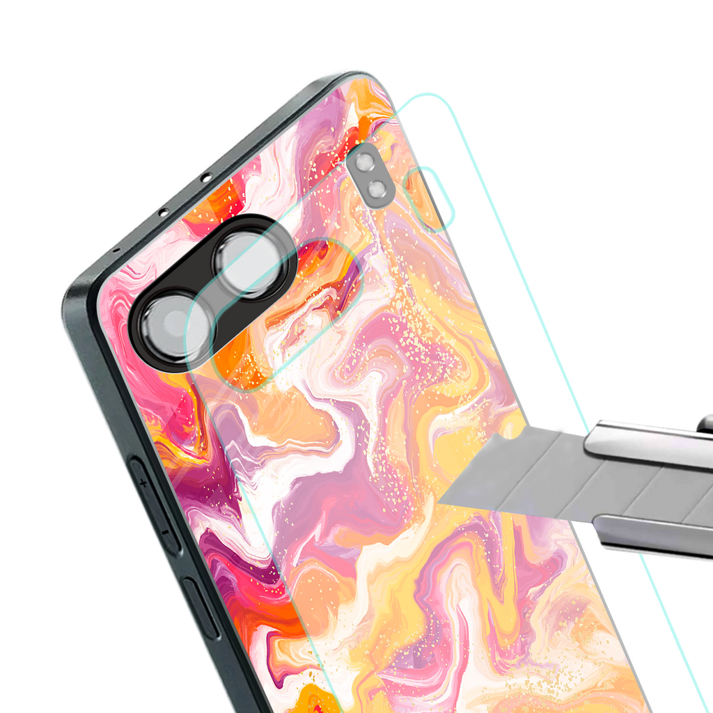 aureolin grape jam back phone cover | glass case for oneplus nord 4