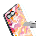 aureolin grape jam back phone cover | glass case for oneplus nord 4
