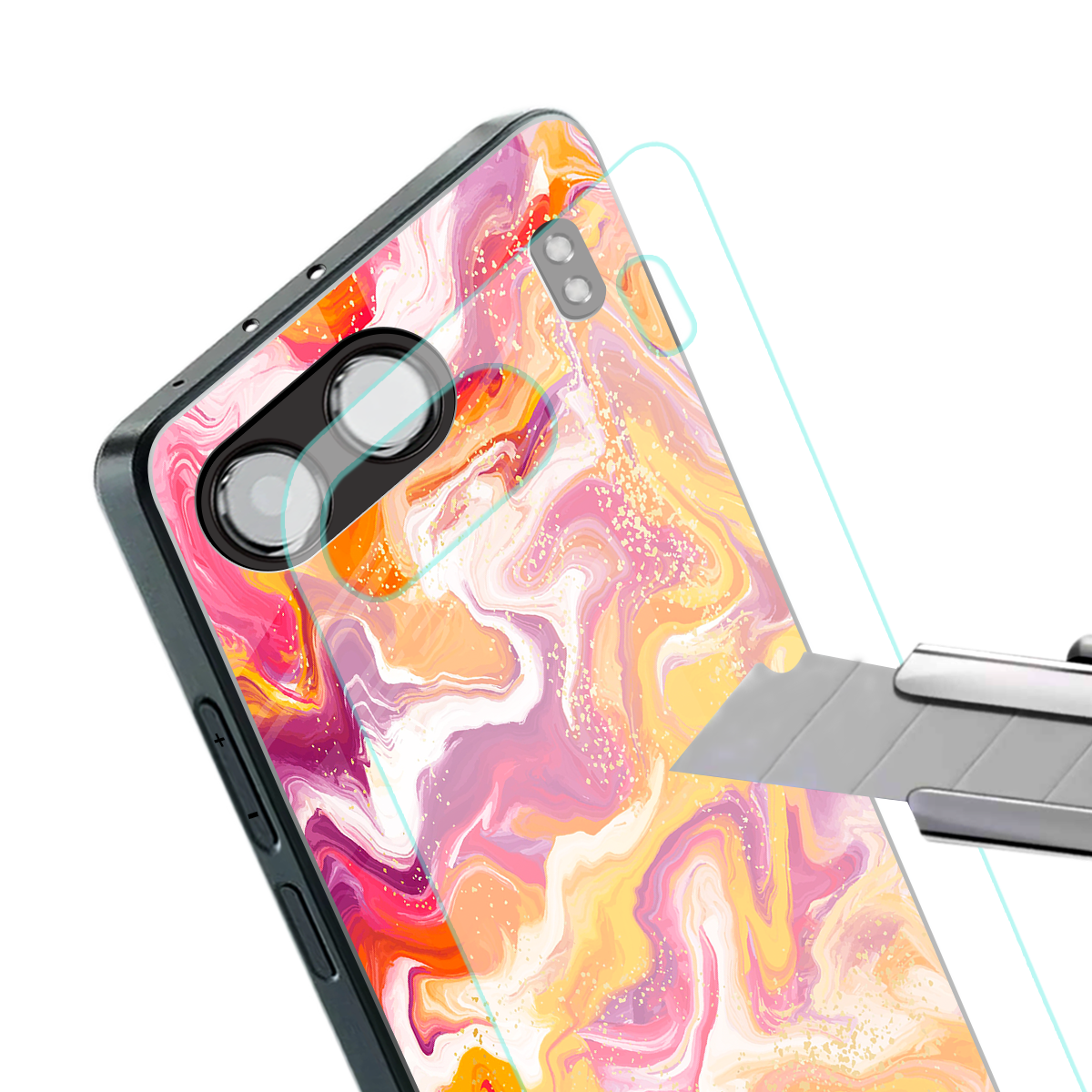 aureolin grape jam back phone cover | glass case for oneplus nord 4