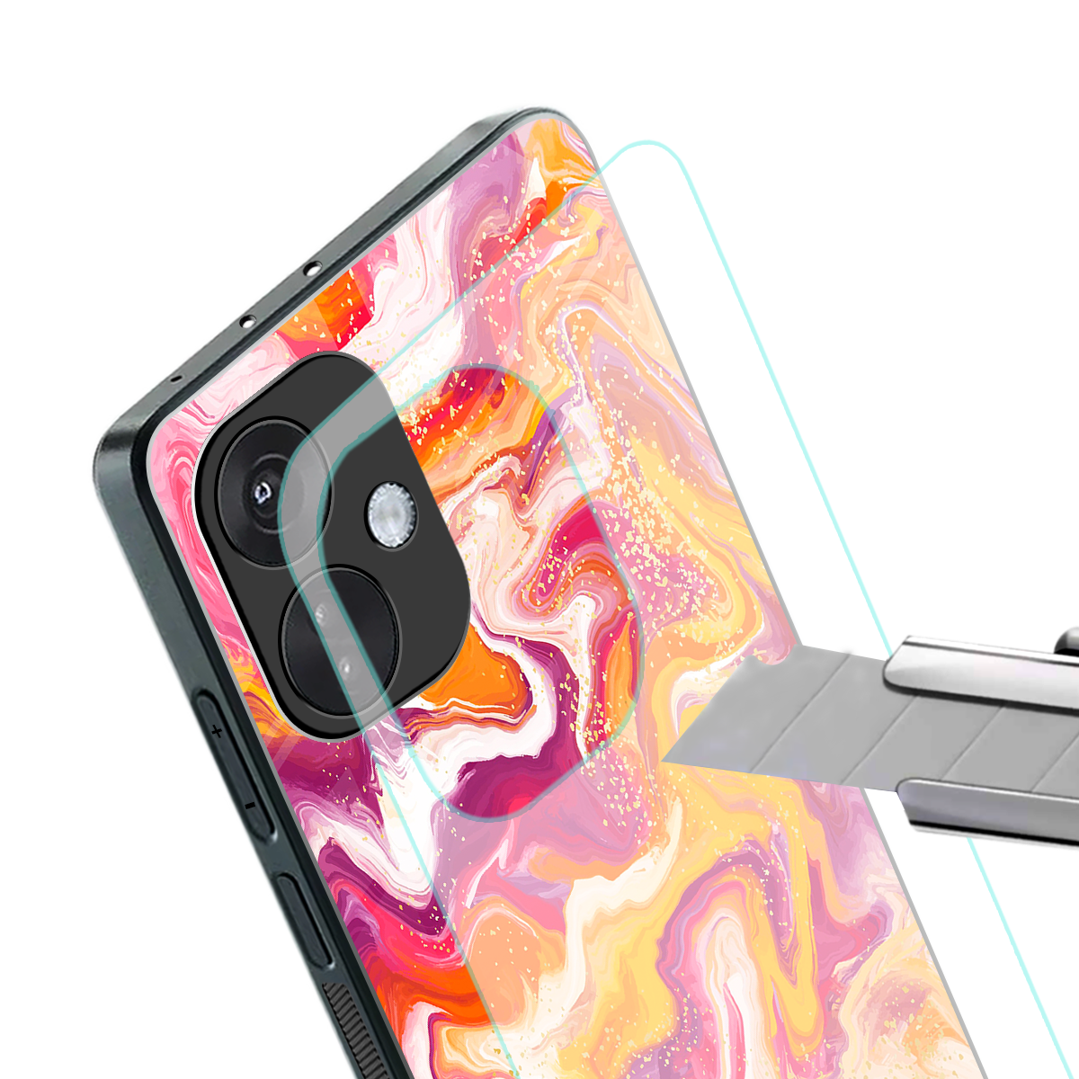 aureolin grape jam back phone cover | glass case for oneplus nord ce 3