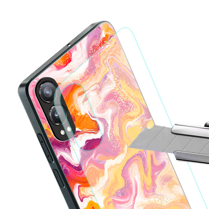 aureolin grape jam back phone cover | glass case for oneplus nord ce 4 lite