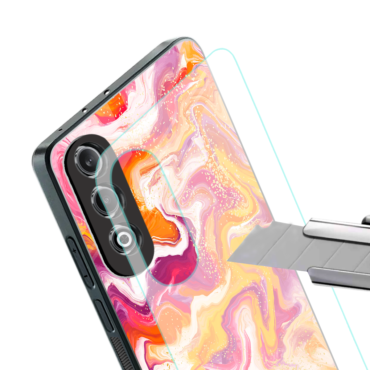 aureolin grape jam back phone cover | glass case for oneplus nord ce 4