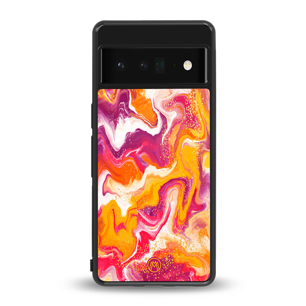 aureolin grape jam back phone cover | glass case for google pixel 6 pro
