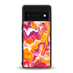 aureolin grape jam back phone cover | glass case for google pixel 6 pro