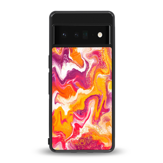 aureolin grape jam back phone cover | glass case for google pixel 6 pro