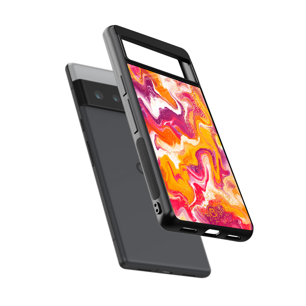 aureolin grape jam back phone cover | glass case for google pixel 6 pro